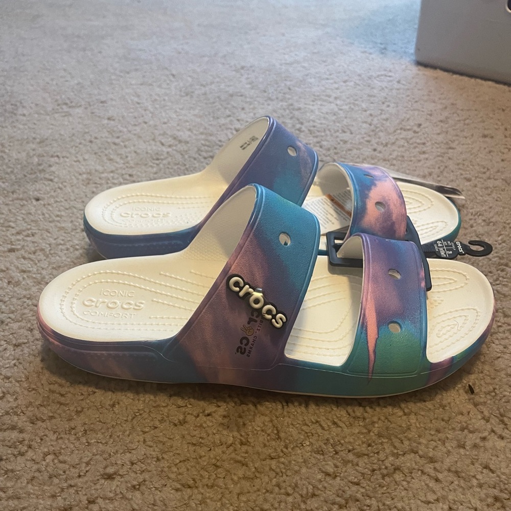 Crocs Tie Dye/marbled sandal